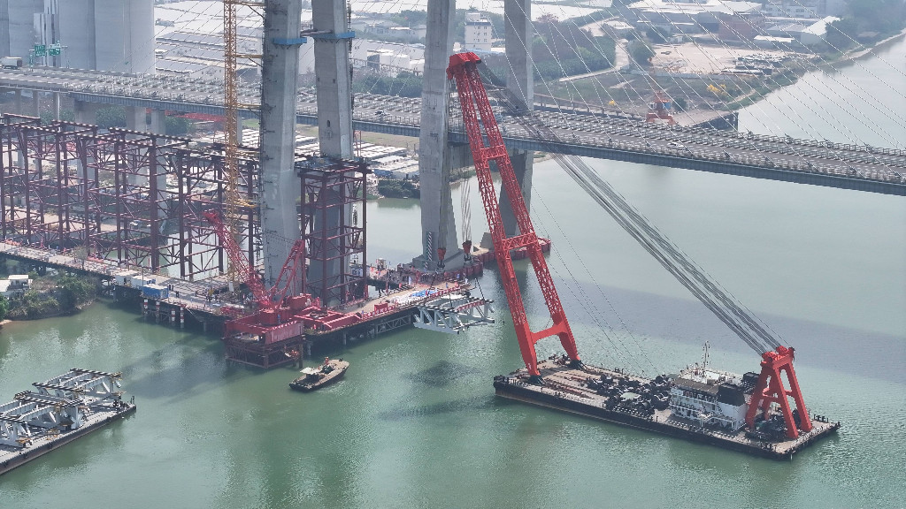 Shenjiang RailwayModaomen Bridge is  accelerating