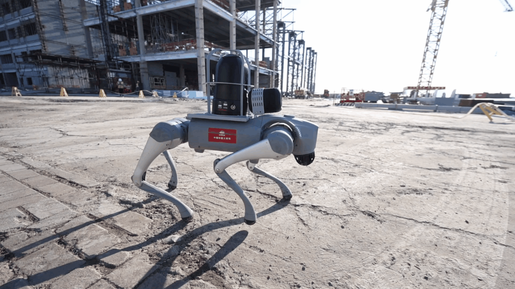 AI Robotic Dogs Empower The Construction Of Airbus Fala-2 Project  In Tianjin