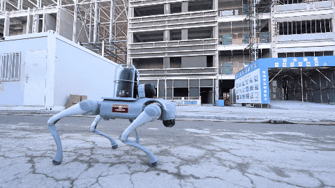 AI Robotic Dogs Empower The Construction Of Airbus Fala-2 Project  In Tianjin