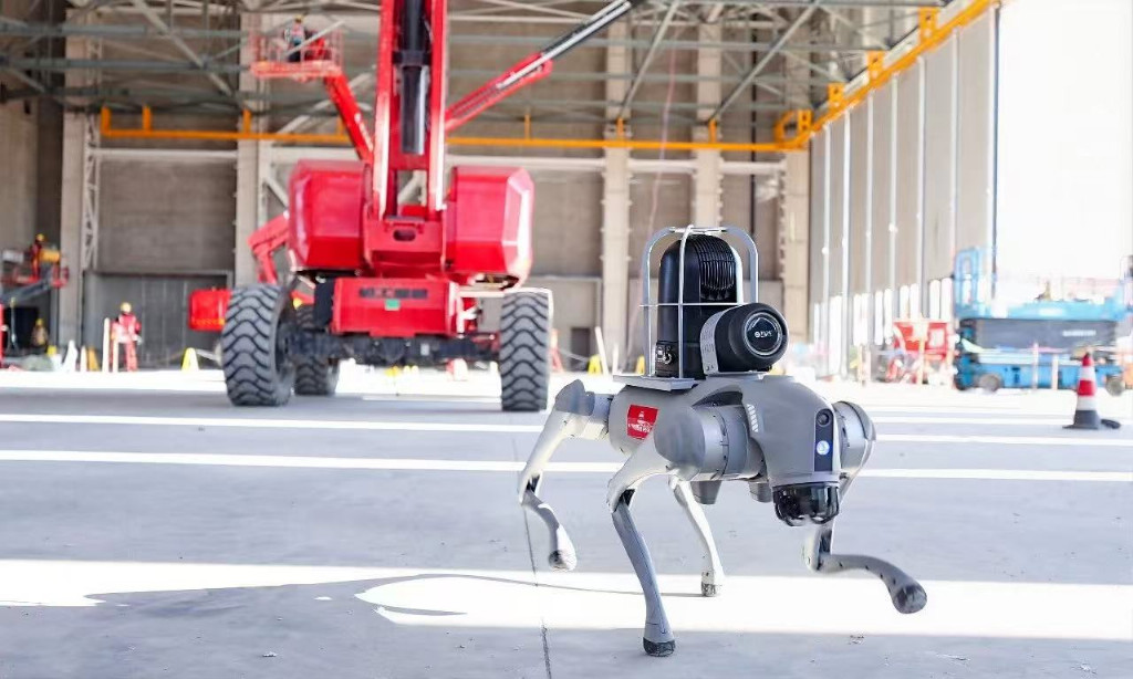 AI Robotic Dogs Empower The Construction Of Airbus Fala-2 Project  In Tianjin