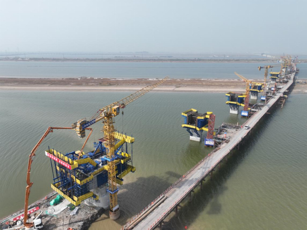 CRCC Major Bridge Makes Significant Progress on Tianjin-Weifang High-Speed Railway