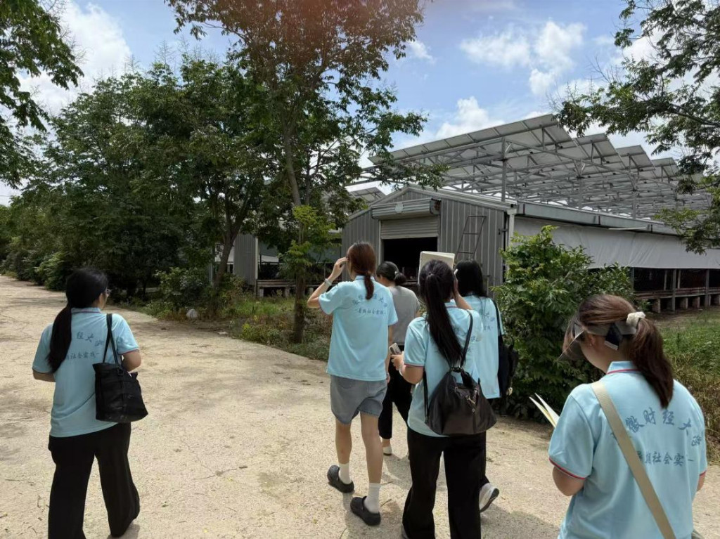 安财学子访固镇：光伏赋能养殖，生态反哺农业