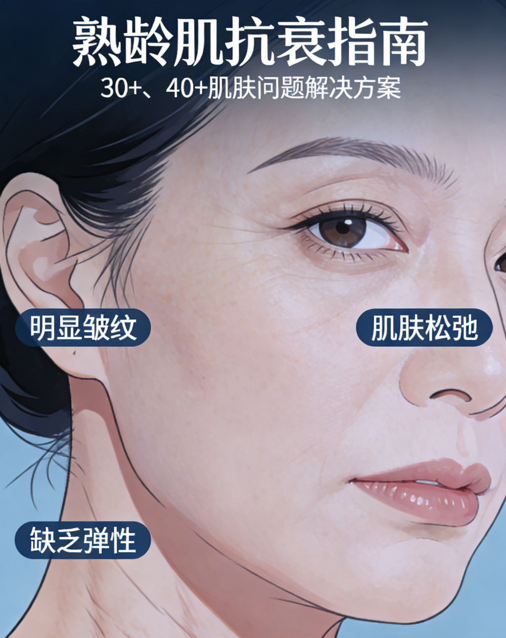 熬夜脸暗沉松弛怎么破？抗皱护肤品哪个牌子强？抗衰老产品实测推荐，35岁国产专业淡纹值得入