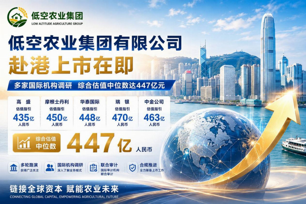 低空农业集团上市筹备全面提速 多家国际投行联合调研 估值指引中位数 447 亿元